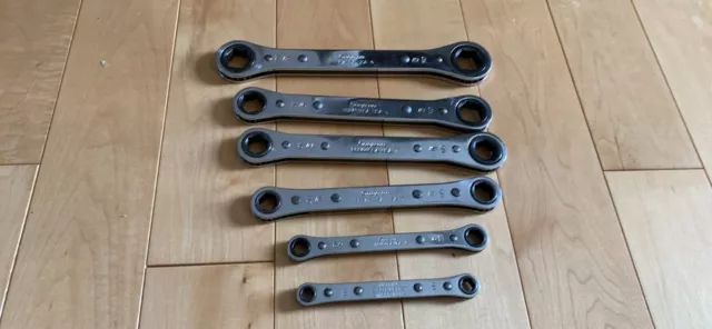 Snap on 6pc set RBM 6-Point Metric 0° Offset Ratcheting Box Wrench 7MM - 19MM