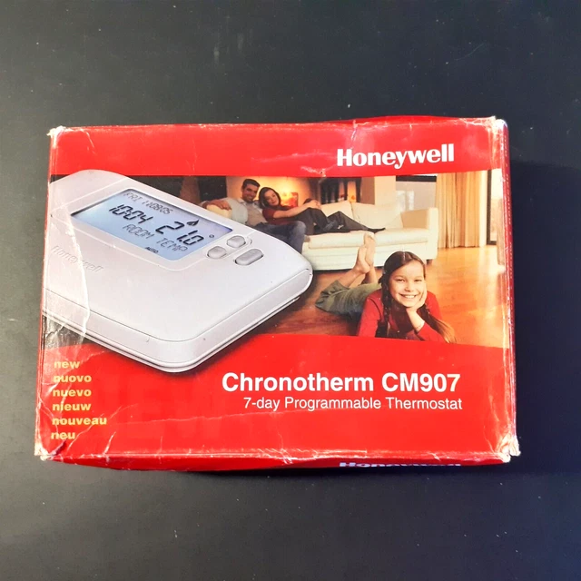 THERMOSTAT PROGRAMMABLE Honeywell Chronotherm CM907 CMT907A1025 Neuf