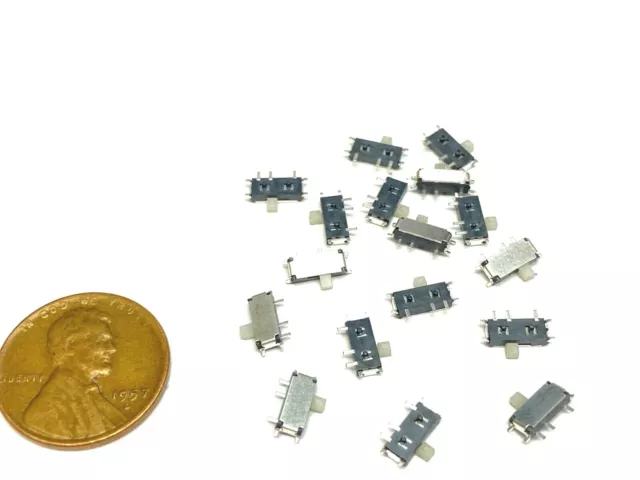 18 Pieces MSK-12C02 Slide switch 7 Pin smd horizontal small mini Tactile PCB A26