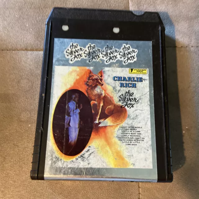 Charlie Rich The Silver Fox 8 Track Cassette Music Tape