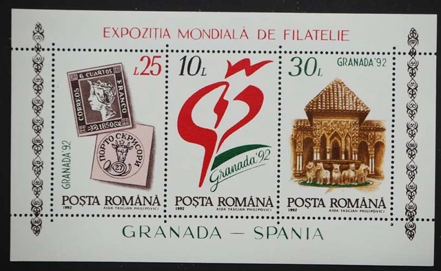 1992 Rumänien; 300 Blocks Burghof, postfrisch/MNH, Bl. 272, ME 600,- 2