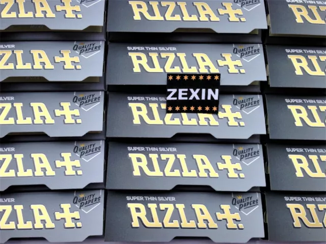 RIZLA SILVER STANDARD SUPER SLIM - Cigarette Rolling Papers Slow Burn Low Price