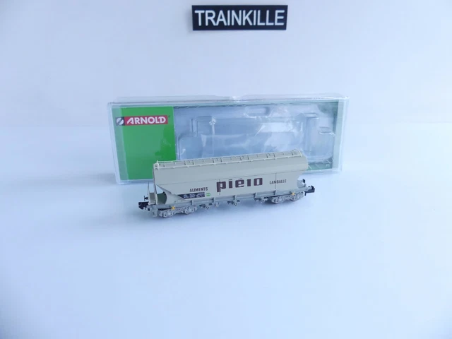 Hornby-Jouef : wagon-trémie céréalier à bogies SNCF (parois planes Hornby-Jouef : wagon-trémie céréalier à bogies SNCF (parois planes