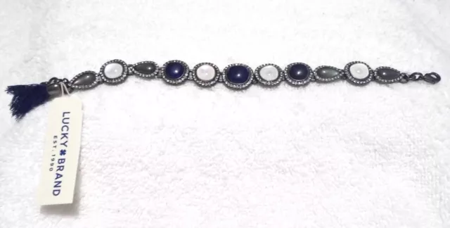 Lucky Brand Blue/ Silver Design Bracelet