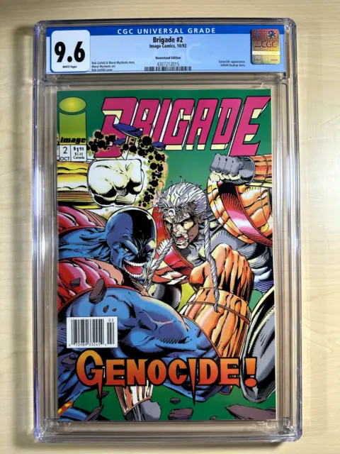 Cgc 9.6 Brigade #2 .. Scarce Newsstand Edition .. Image Comics ..