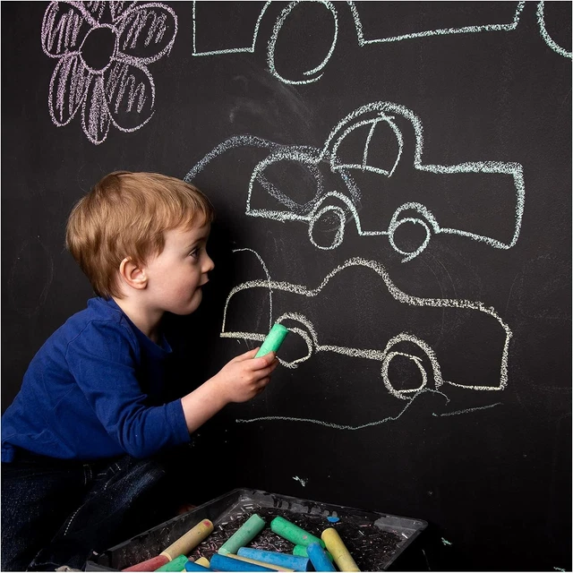 Lavagna Pellicola Adesiva Bianca Cancellabile - 200x45 Cm Per Bambini, Ufficio E Studio - Foto 4