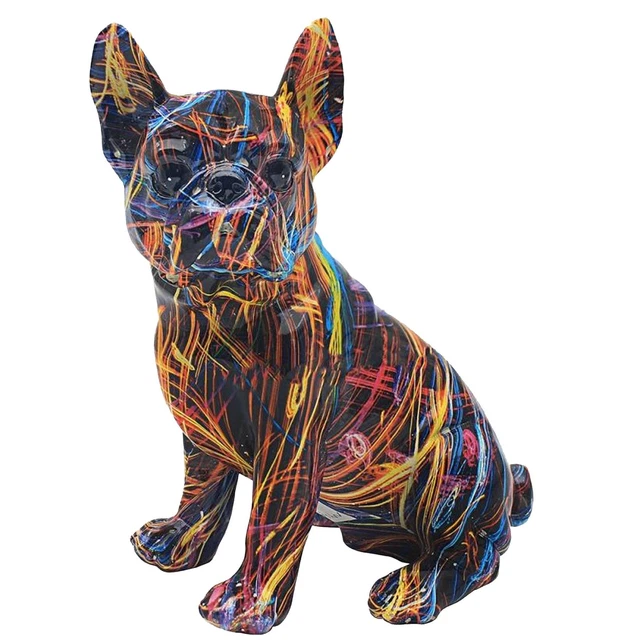 Supernova Colourful Sitting French Bulldog Ornament