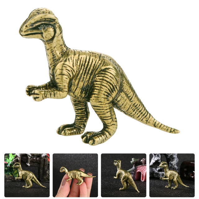 Dinos Sculpture Brass Ornament Vintage Home Decor Ornaments