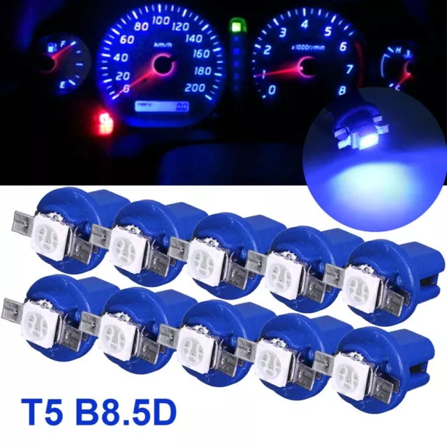 Ampoules DEL élégantes design T5 B8 5D pour tableau de bord compteur de vitess