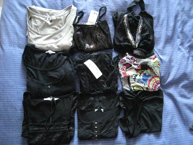Lot De Hauts Femme - Tailles 38/40 - Pulls Et Tops Diverses Marques - Occasion TBE