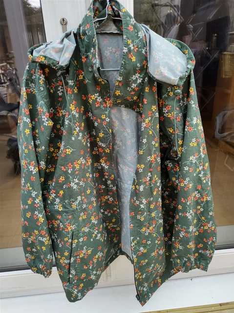 DAMART SIZE 16 Ladies Outdoor Hooded Jacket Green Flowers 5.00 PicClick UK
