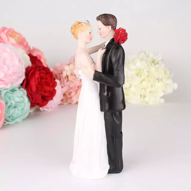 Wedding Cake Topper Bride and Groom 1Pcs Desk Decor Ornament Unique Funny Couple