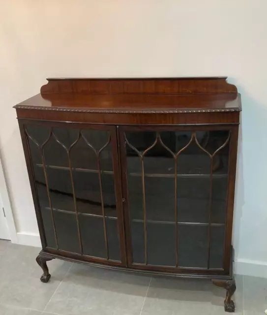 Vintage glass fronted display cabinet/ drinks cabinet