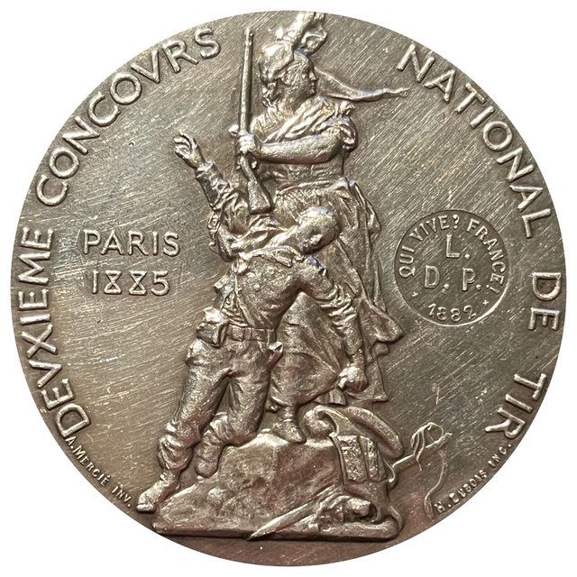 MED8040 - MEDAILLE 28° CONCOURS INTERNATIONAL DE TIR 1925 TOURCOING