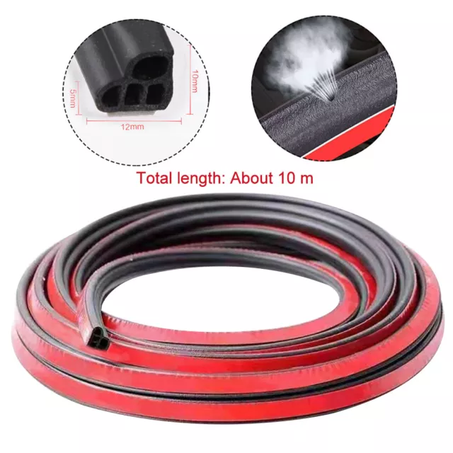 10M For Sealing Door Window Practical Self Car Rubber Strip Waterproof