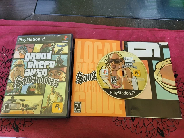GRAND THEFT AUTO: San Andreas PlayStation 2 Complete Map CIB VG PS2 ...