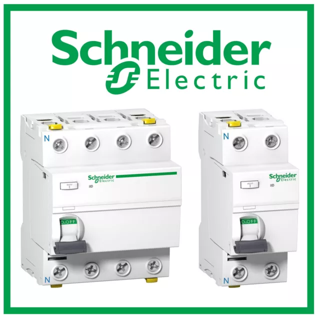 Fehlerstrom-Schutzschalter 2P / 4P Typ AC 25/40/63/80A Schneider Installation