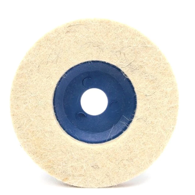 100mm wool polishing wheel buffing pads angle grinder wheel felt polishing -sp 2