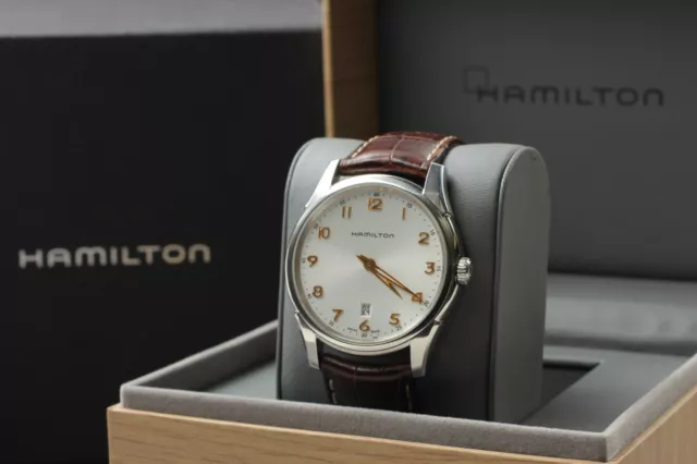 [N MINT+++] Hamilton Jazzmaster Thinline H385111 White Dial Men's Wrist Watch