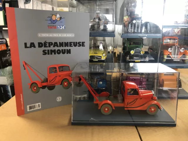Voiture TINTIN 1/24 Collection Hachette N°33 La Dépanneuse Simoun