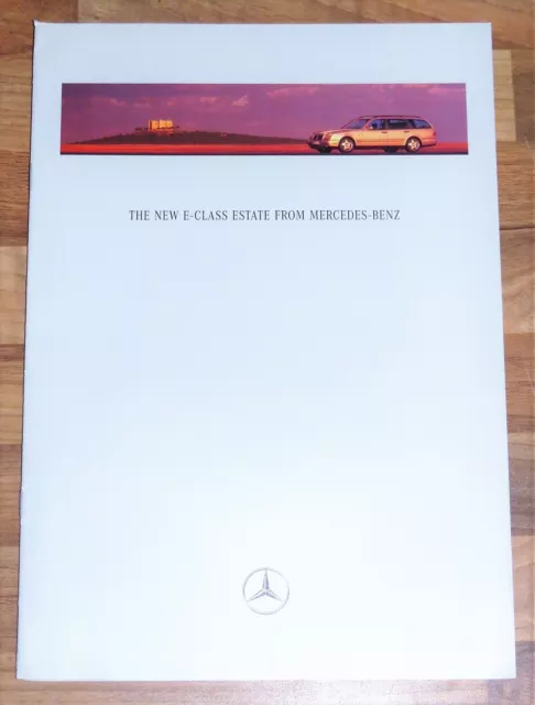 1996 MERCEDES BENZ E-CLASS ESTATE (W210) UK Launch Sales Brochure