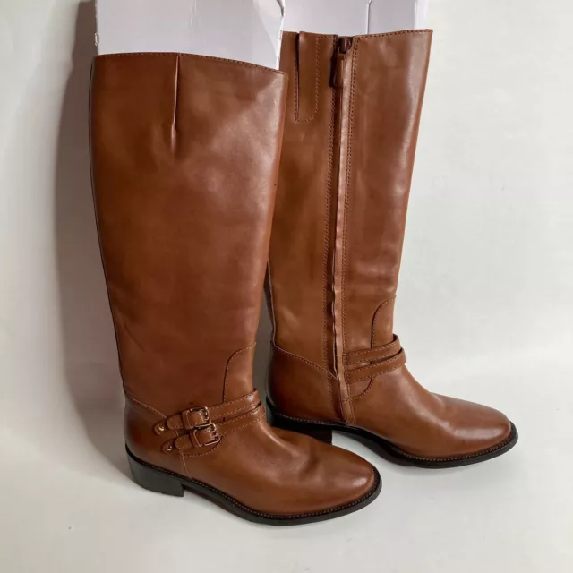 Cole Haan Dover Women's Riding Boot Woodbury Leather F13 D40791 US Sz 7B