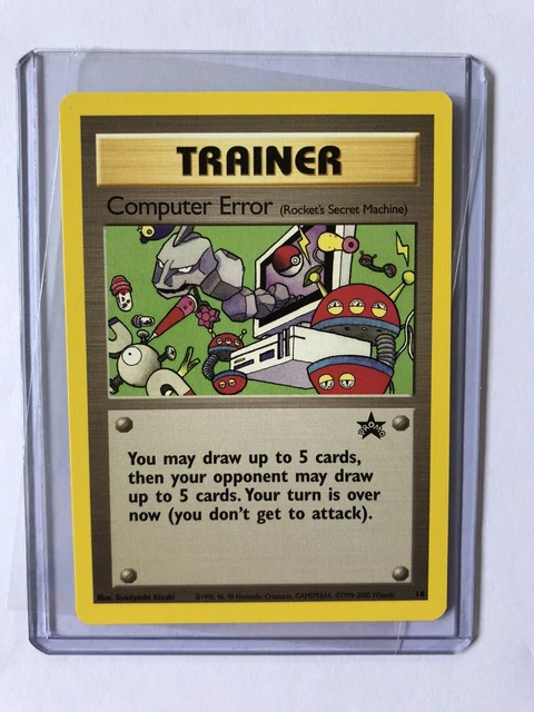 Computer Error Black Star Promo 16 Pokemon Card Near Mint Minus Condition NM-
