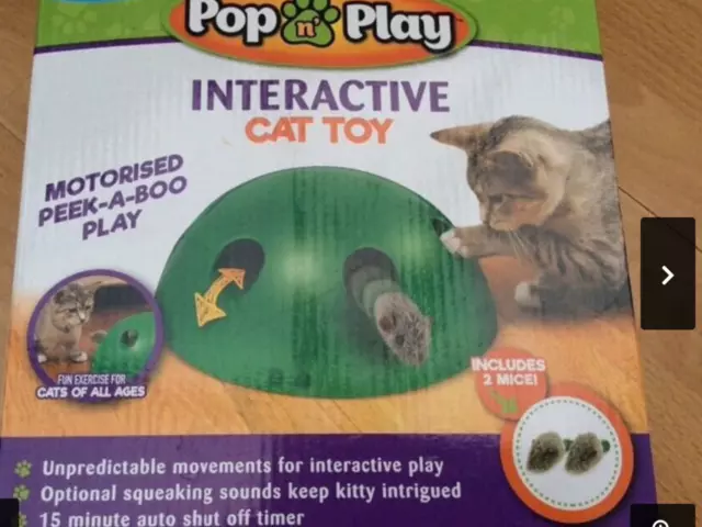 JML Pop n Play Interactive  cat kitten toy Xmas gift
