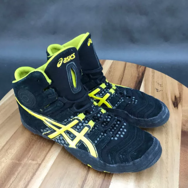 Asics Dan Gable Ultimate 4 Black Yellow Wrestling Shoes Womens Size 6 Asics Dan Gable Ultimate 4 Black Yellow Wrestling Shoes Womens Size 6