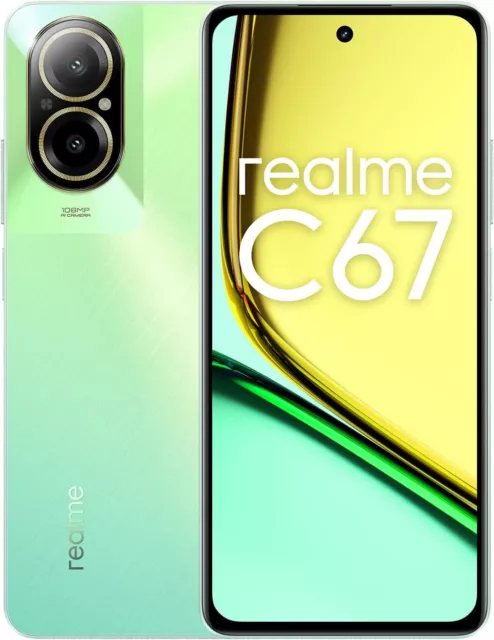 REALME C67 4G 256GB ANDROID DISPLAY 6.72" 8GB RAM 108 MPx DUAL SIM SUNNY OASIS