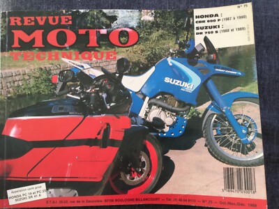 Revue Technique Atelier E.T.A.I pour Moto Suzuki DR 750 S 1988 à 1989 N°75 Neuf 