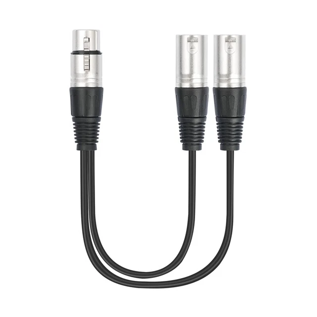 Câble XLR mâle vers femelle à 4 broches pour adaptateur de