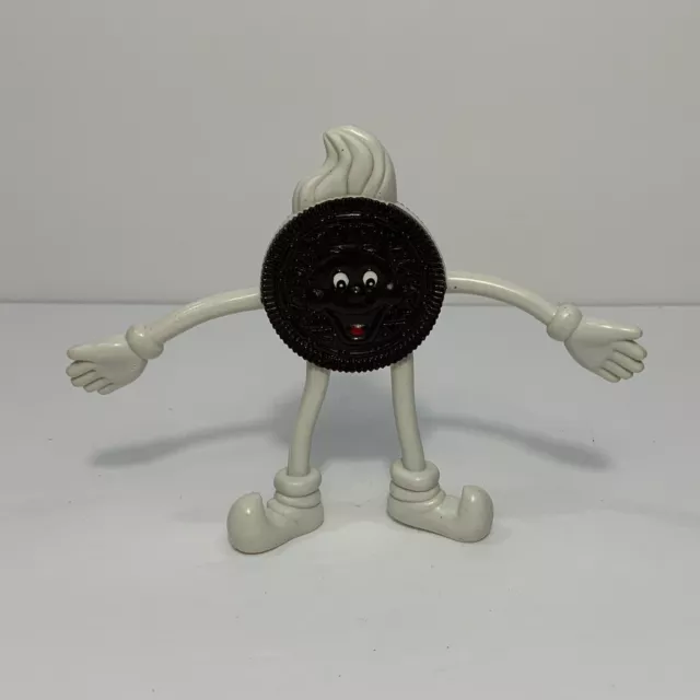 Nabisco Oreo Man Cookie 4.5" Bendie Figure Bendy Bendable Toy Vintage 1998