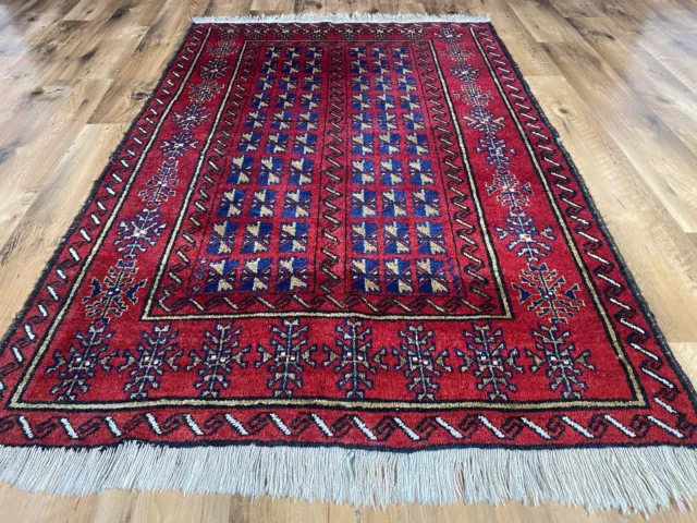 Schöner Handgeknüpfter Perser Orientteppich Belutsch Wolle Carpet Rug 165x110cm