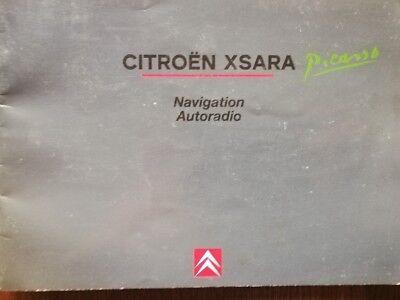 CITROEN XSARA PICASSO MANUEL NAVIGATION GPS AUTORADIO RDS NOVEMBRE 2002 ref 41