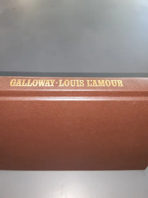 1983 cowboy WESTERN Louis L'Amour Collection LEATHERETTE edition GALLOWAY