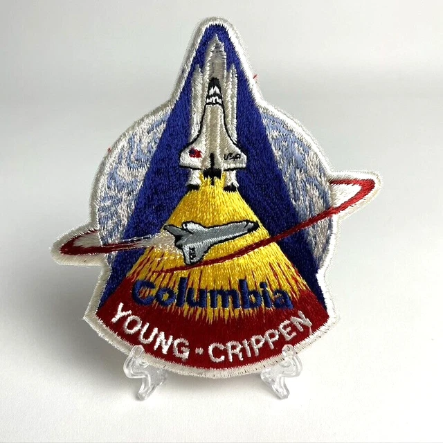NASA Columbia 4.5" Space Shuttle STS-1 First Mission Young & Crippen Patch