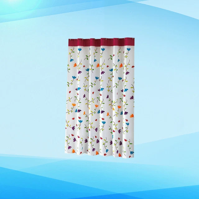 1 pieza 200x200 cm cortina de ducha poliéster impresión floral cortina de baño impermeable