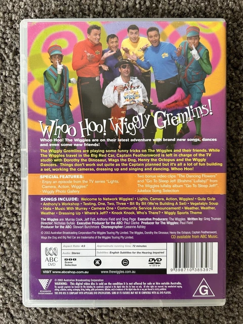 The Wiggles Whoo Hoo Wiggly Gremlins Dvd THE WIGGLES WHOO Hoo! Wiggly Gremlins! DVD Original Cast ABC Kids 2003