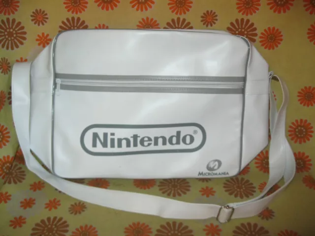 Ancienne SACOCHE NINTENDO MICROMANIA 35x26x14cm Console de Jeu Vidéo Housse Sac