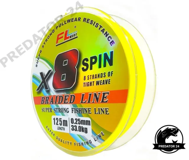 FL Braid X8 Spin Angelschnur 8fach geflochtene Schnur Angeln 0,08mm-0,25mm