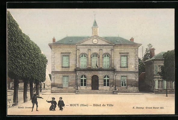 CPA Mouy, Hotel de Ville