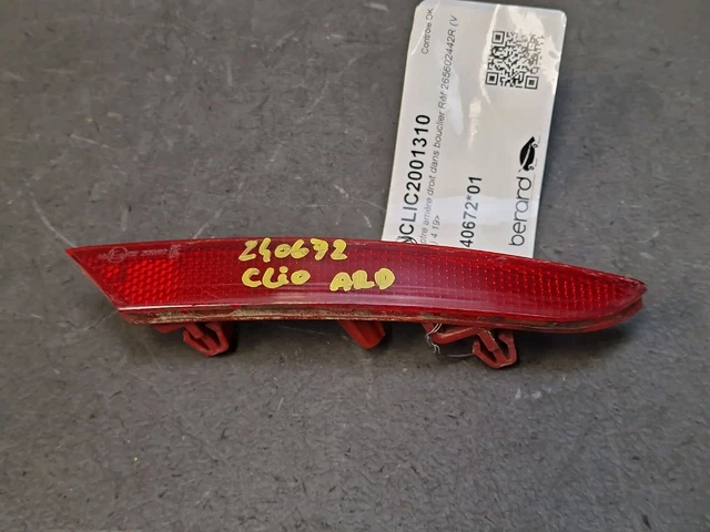 Renault Clio Réflecteurs Pare-chocs Clio IV - Kit 2 Pièces - Qualité OEM Catadioptre Arrière Renault Clio Réflecteurs Pare-chocs Clio IV - Kit 2 Pièces - Qualité OEM Catadioptre Arrière