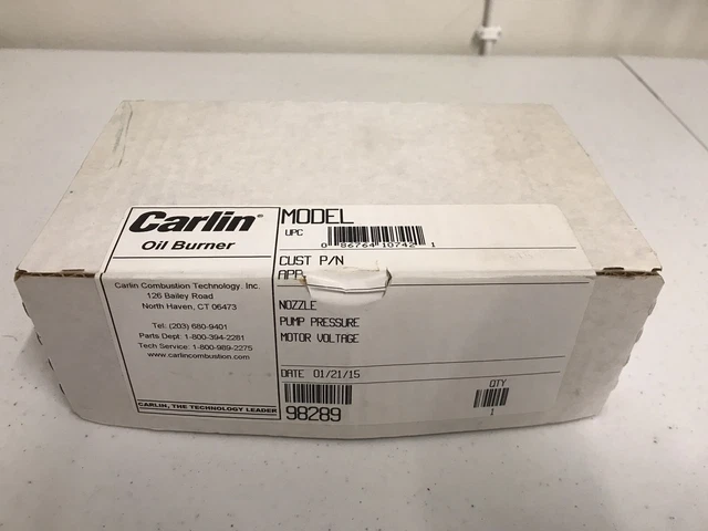 Carlin 98289 Instant Opening Oil Valve Repair Kit