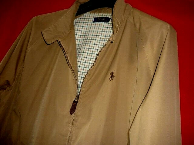 Polo Ralph Lauren Harrington Beige Xl In Perfette Condizioni Con 25 Pollici P2P May Fit Xxl