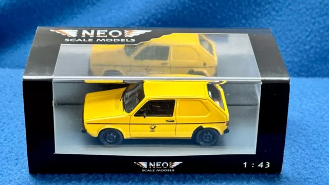 VW Volkswagen Golf I DPB – 1:43 – Neo Scale Models – gelb – OVP – NEO45402