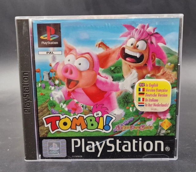 Tombi! (Tomb Raider?) Non, Tombi! Sur PS1 - PAL Complet Avec Stickers Langues - Très Bon état