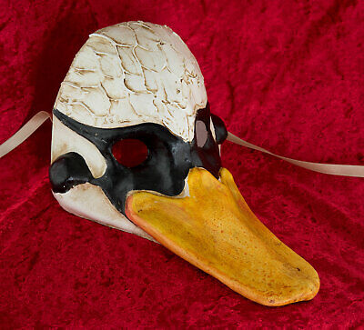 Mask Venetian Cane Duck Fancy Dress Paper Mache Handmade Single -1995 2