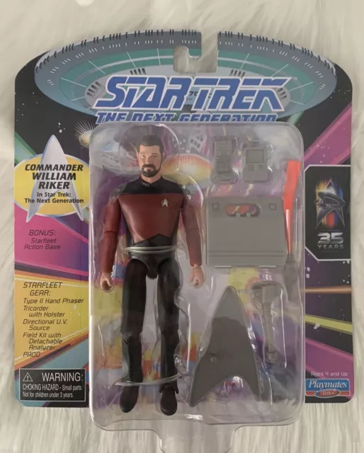 Playmates Star Trek The Next Generation Commander William Riker 5" Action Figure