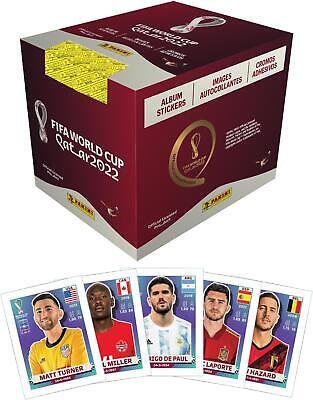 2022 Panini World Cup Soccer Factory Sealed 50-Pack Sticker Box